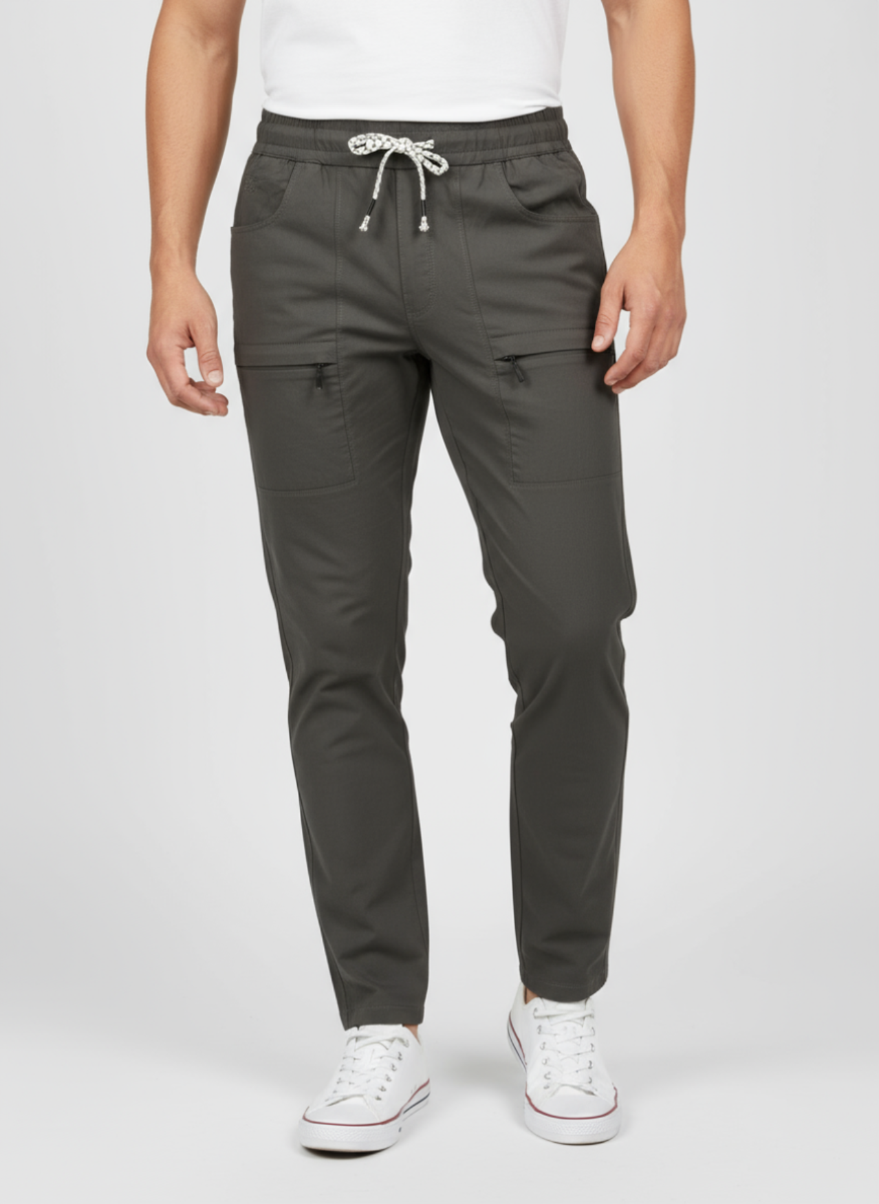 MEN GRID CARGO MID BROWN